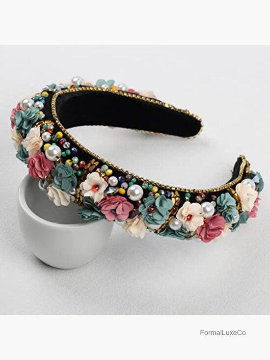 Luxurious Crystal Bead Headband for Women Banquet Hair Accessory